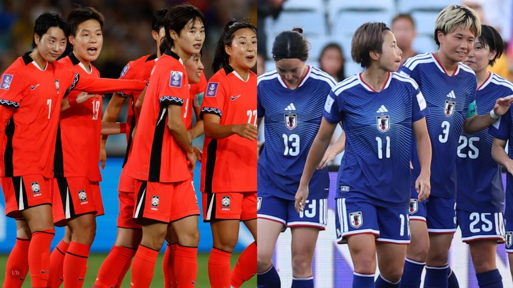 nữ Hàn Quốc vs nữ Nhật Bản