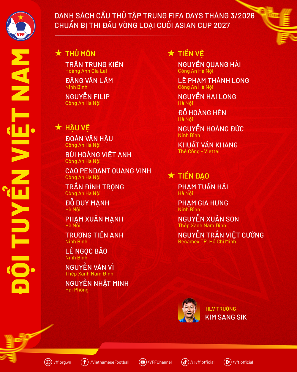 Xuân Son được khen trước ngày hội quân đội tuyển Việt Nam - Ảnh 2.