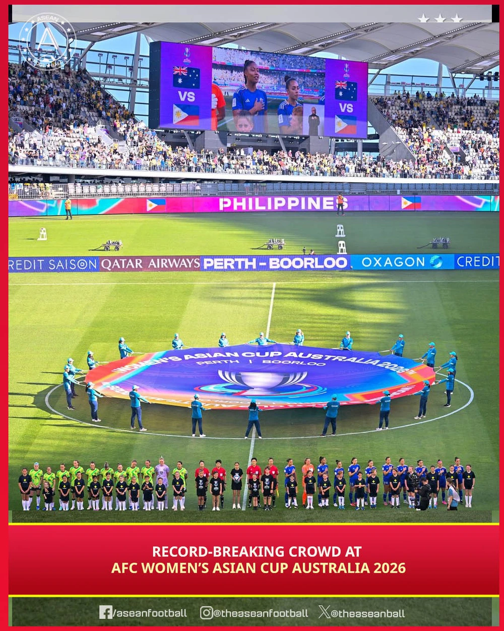 Trận khai mạc giải bóng đá nữ châu Á vượt qua trận đấu của ĐT Việt Nam, lập kỷ lục về khán giả - Ảnh 1.