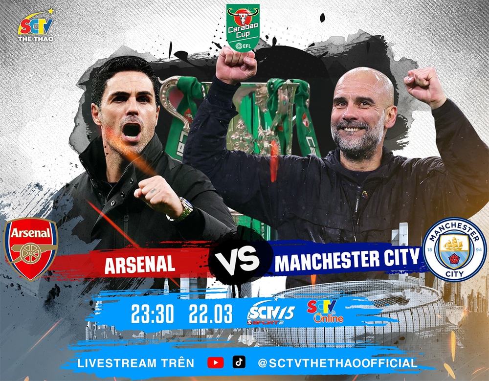 Link xem trực tiếp bóng đá Arsenal vs Man City 23h30 hôm nay, chung kết Cúp Liên đoàn Anh - Ảnh 2.