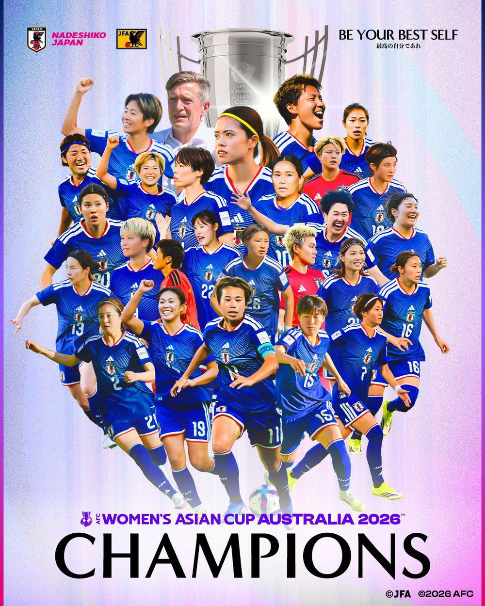 Sao trẻ Tottenham lập siêu phẩm, nữ Nhật Bản lần thứ ba vô địch châu Á - Ảnh 2.