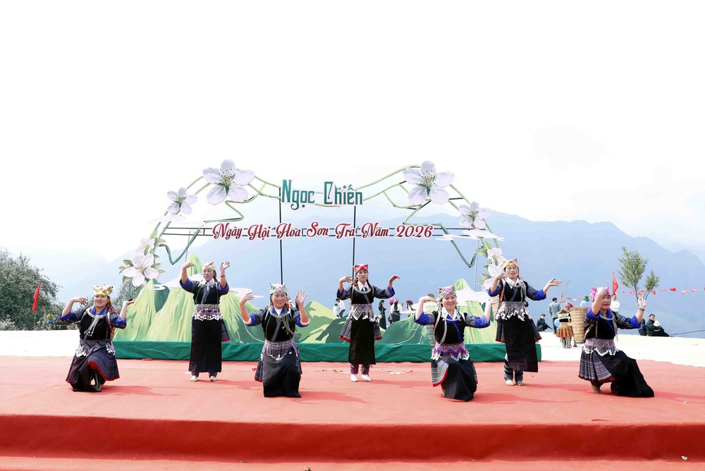 Sôi nổi Ngày hội hoa sơn tra xã Ngọc Chiến (Sơn La) - Ảnh 1. Sôi nổi Ngày hội hoa sơn tra xã Ngọc Chiến (Sơn La) - Ảnh 1.