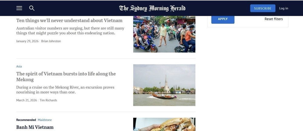 Truyền thông Australia: Hồn Việt lan tỏa dọc dòng Mekong - Ảnh 1. Truyền thông Australia: Hồn Việt lan tỏa dọc dòng Mekong - Ảnh 1.
