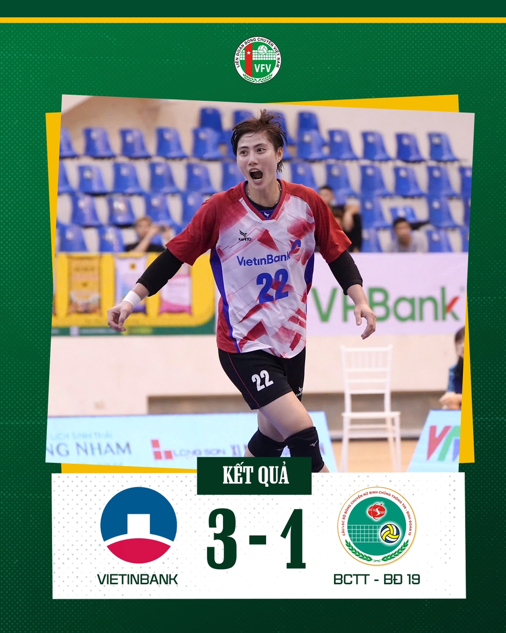 BCTT Binh Đoàn 19 bất ngờ thất bại trước Vietinbank ở bán kết cúp Hoa Lư Bình Điền 2026