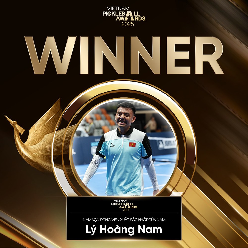 Lý Hoàng Nam nhận giải “Tay vợt nam xuất sắc của năm 2025”