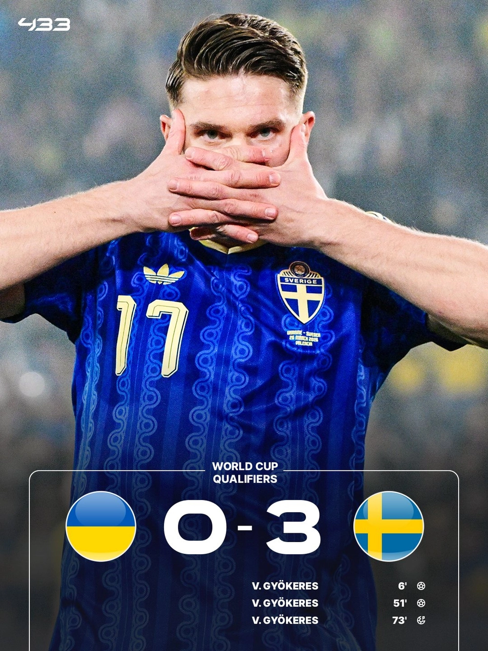 Vòng play-off World Cup khu vực châu Âu: ĐT Italy thắng Bắc Ireland, Gyokeres lập hat-trick cho ĐT Thụy Điển - Ảnh 3. Vòng play-off World Cup khu vực châu Âu: ĐT Italy thắng Bắc Ireland, Gyokeres lập hat-trick cho ĐT Thụy Điển - Ảnh 3.