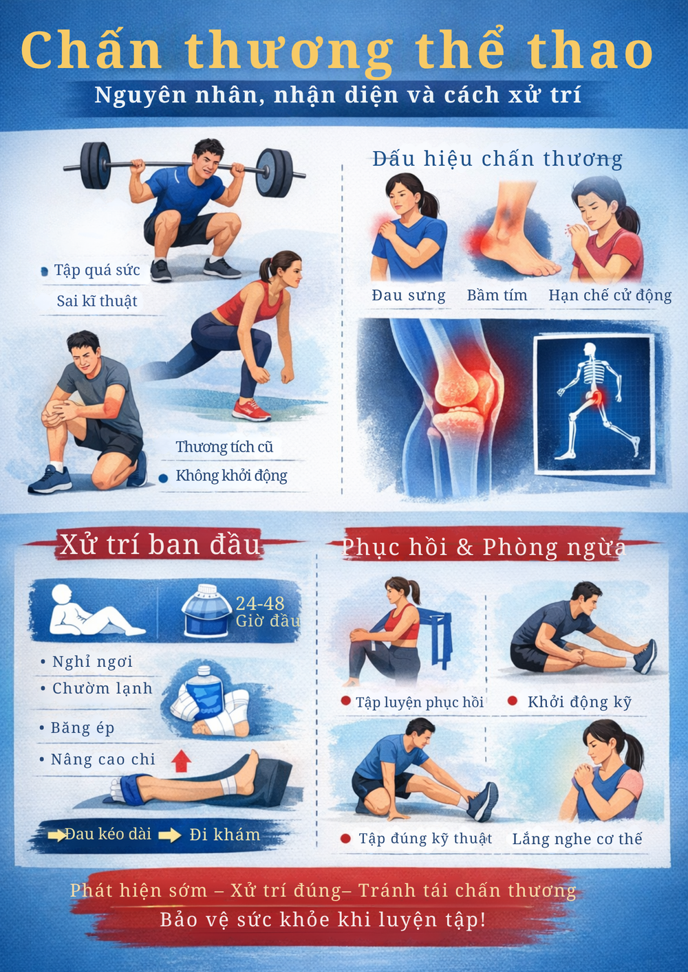 Chấn thương thể thao không phải do “xui xẻo”: Chuyên gia chỉ ra nguyên nhân và cách xử trí đúng cách - Ảnh 1.