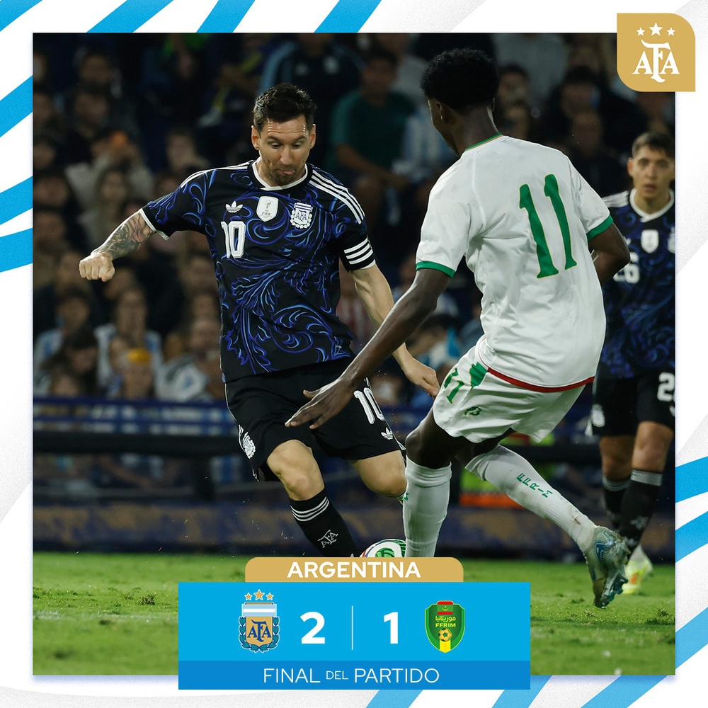 Messi ra sân, ĐT Argentina thắng 2-1 trước đối thủ kém 113 bậc trên BXH FIFA - Ảnh 1.