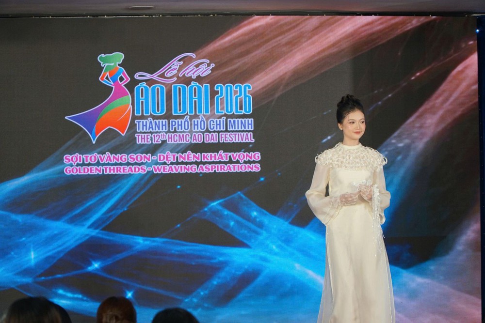 Lễ hội Áo dài Thành phố Hồ Chí Minh năm 2026: "Sợi tơ vàng son – Dệt nên khát vọng" - Ảnh 1.
