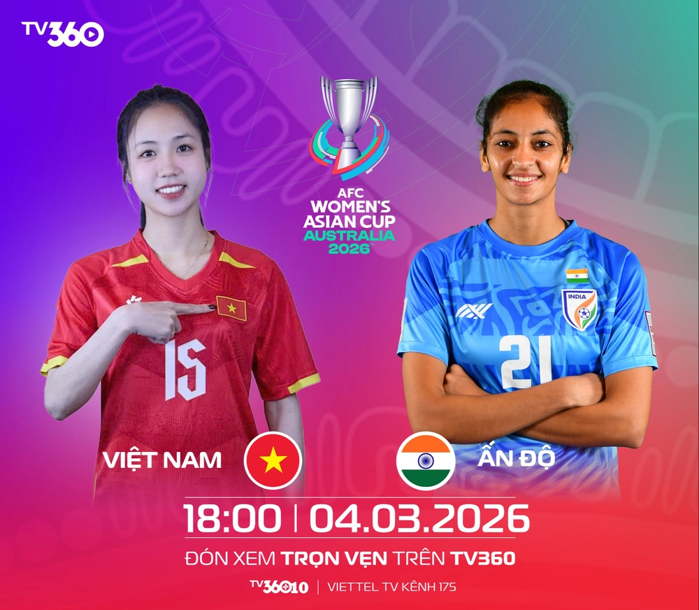 Trực tiếp bóng đá Việt Nam vs Ấn Độ 18h00 hôm nay, giải bóng đá nữ châu Á 2026 - Ảnh 2.