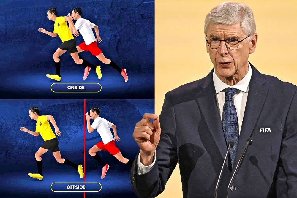 Luật việt vị mới của Arsene Wenger chính thức được triển khai - Ảnh 1.