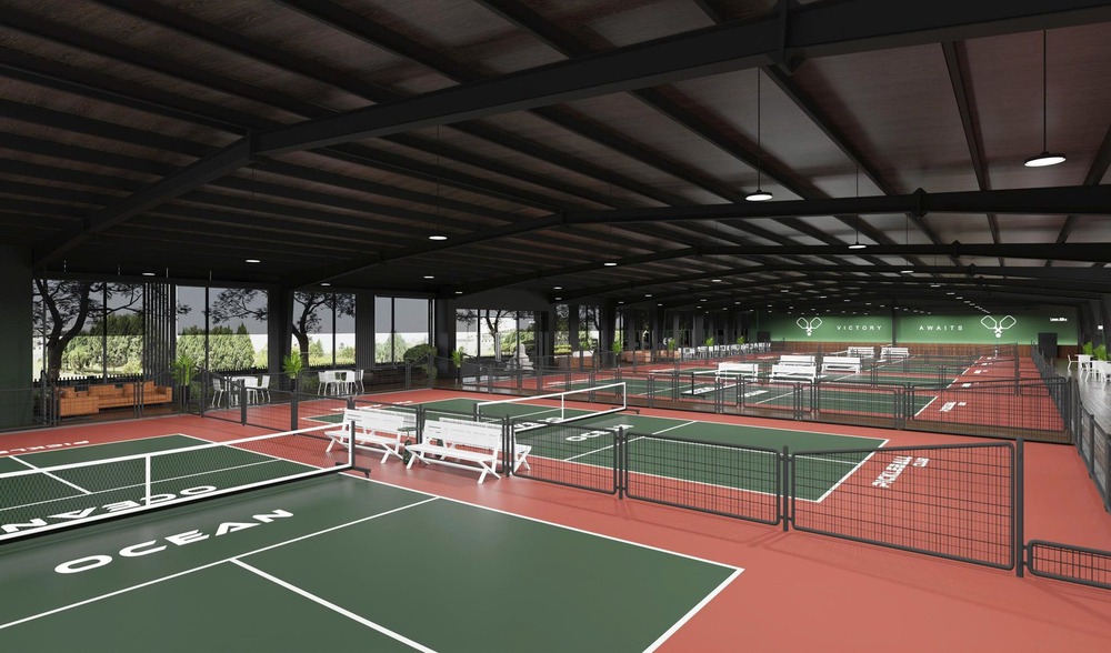Cận cảnh cụm sân pickleball đắt nhất Hà Nội, giá lên tới 750.000 đồng/giờ - Ảnh 1. Cận cảnh cụm sân pickleball đắt nhất Hà Nội, giá lên tới 750.000 đồng/giờ - Ảnh 1.
