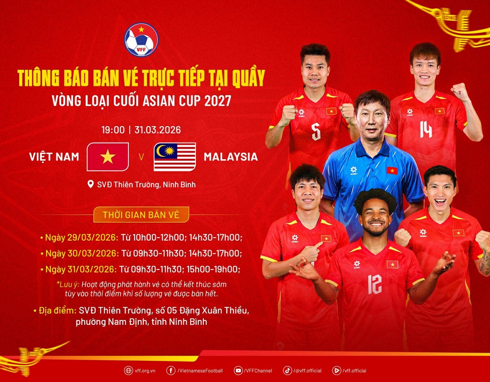 Tiếp tục bán vé trực tiếp trận Việt Nam-Malaysia - Ảnh 1.