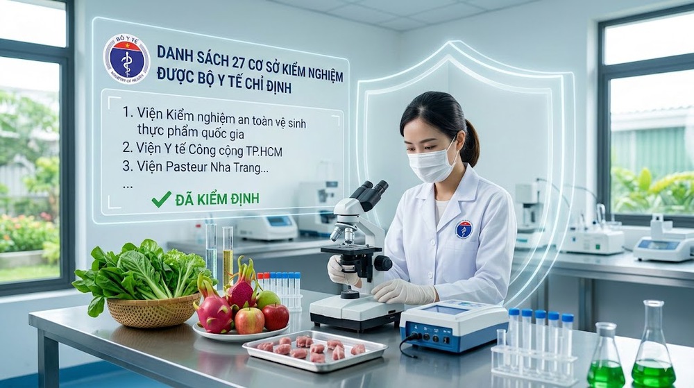 Bộ Y tế công bố 27 cơ sở kiểm nghiệm an toàn thực phẩm  - Ảnh 1.