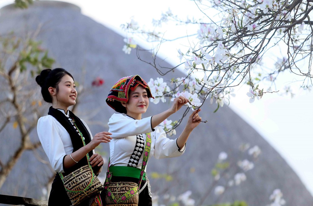 Hoa ban nở trắng níu chân du khách đến Sơn La - Ảnh 10.