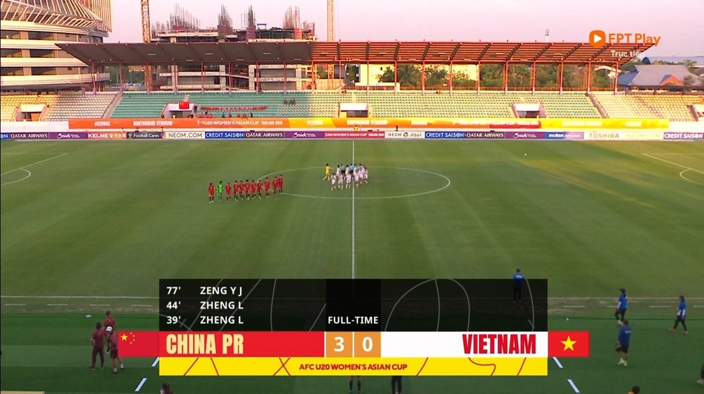 U20 nữ Việt Nam thua đậm ứng viên vô địch ở trận ra quân giải châu Á - Ảnh 1.