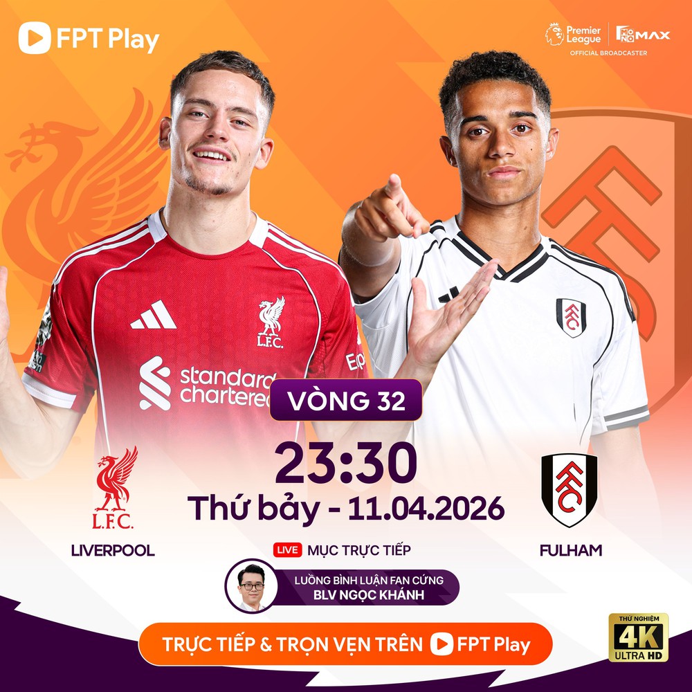 Link xem trực tiếp bóng đá Liverpool vs Fulham 23h30 hôm nay, Ngoại hạng Anh vòng 32 - Ảnh 2.