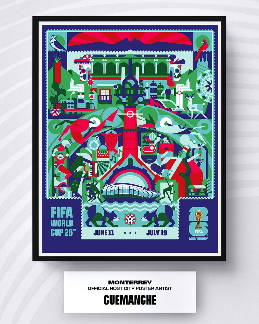 16 bức tranh rực rỡ sắc màu - 16 điểm đến World Cup 2026 - Ảnh 11. 16 bức tranh rực rỡ sắc màu - 16 điểm đến World Cup 2026 - Ảnh 11.