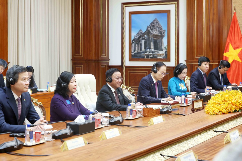 Thường trực Ban Bí thư Trần Cẩm Tú hội kiến Quyền Quốc trưởng, Chủ tịch Đảng Nhân dân Campuchia, Chủ tịch Thượng viện Campuchia Hun Sen - Ảnh 6.