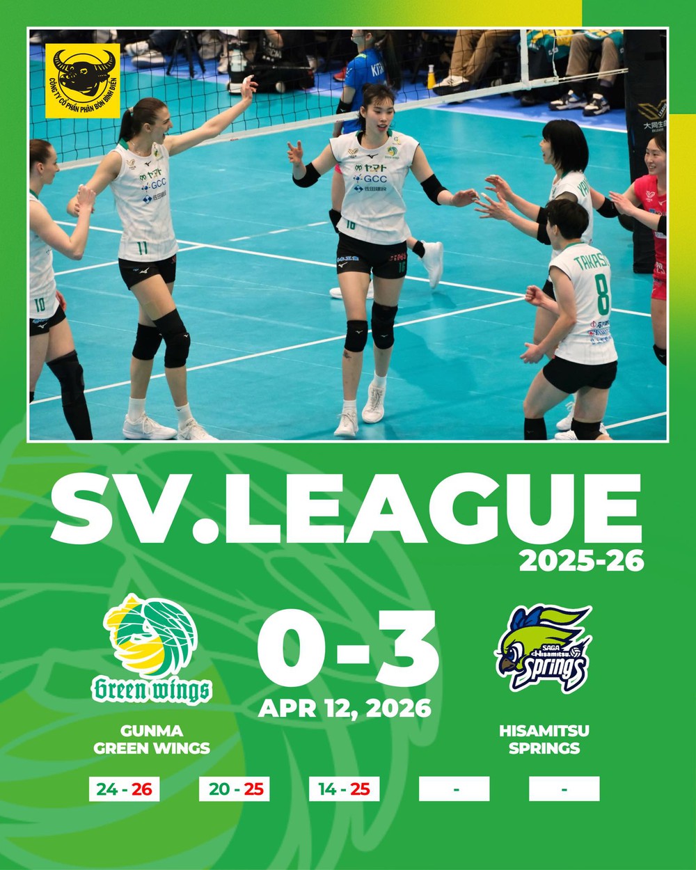 Trần Thị Thanh Thúy đánh xong trận cuối mùa giải ở Nhật Bản - Ảnh 1. Trần Thị Thanh Thúy đánh xong trận cuối mùa giải ở Nhật Bản - Ảnh 1.