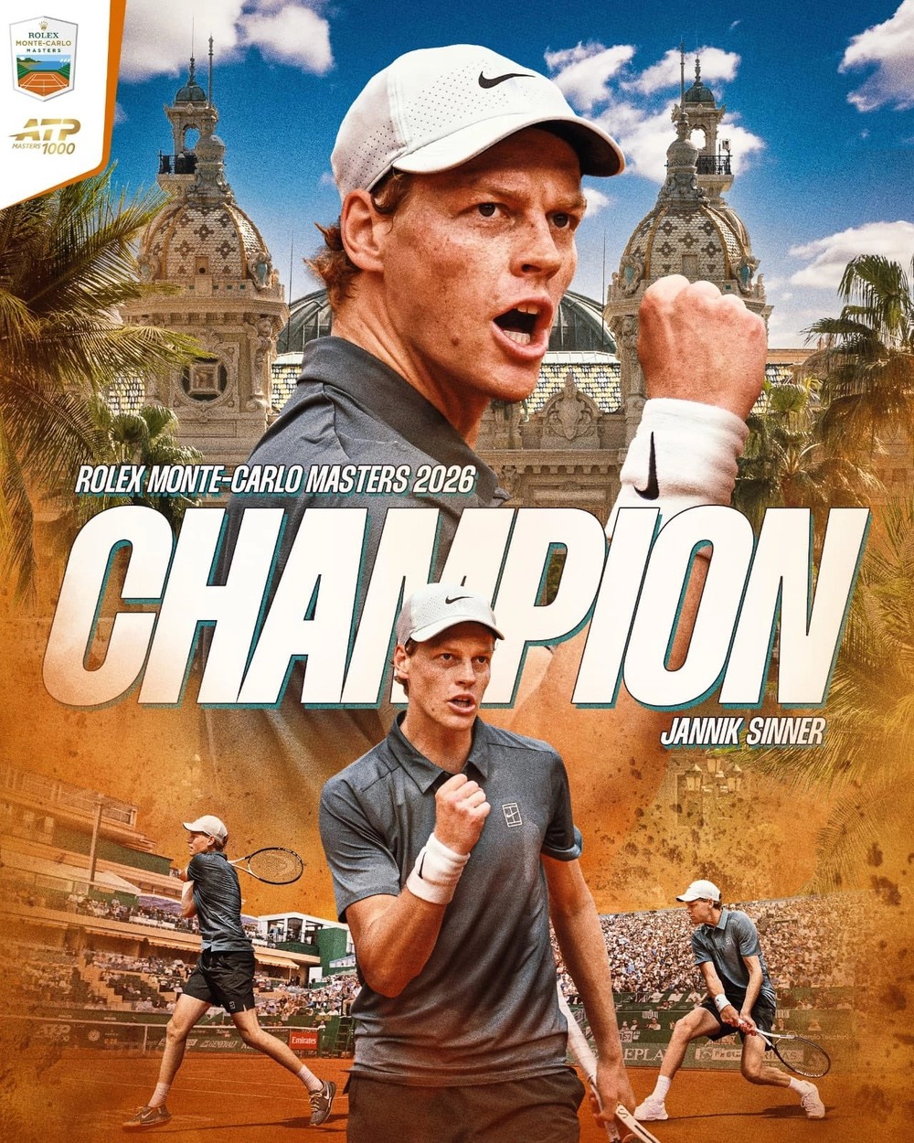 Sinner thắng Alcaraz 2 set trắng để vô địch Monte Carlo và đòi lại vị trí số 1 thế giới  - Ảnh 1.
