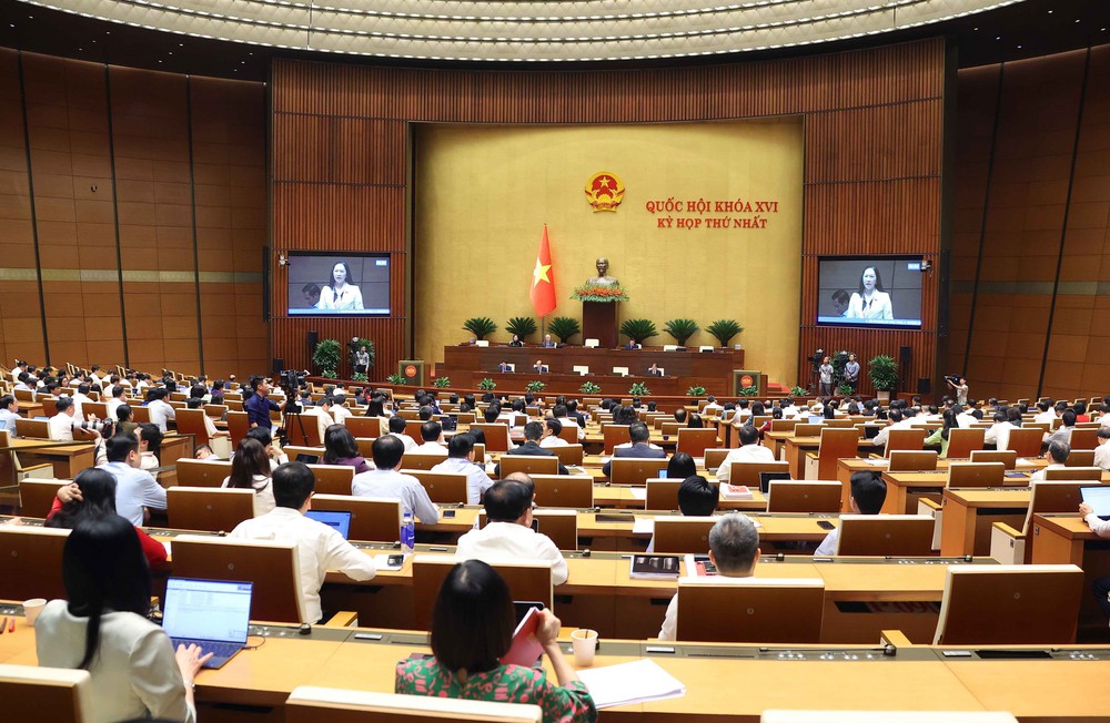 Kỳ họp thứ Nhất, Quốc hội khóa XVI: Thảo luận dự án Luật Thủ đô (sửa đổi) và Luật Tiếp cận thông tin (sửa đổi) - Ảnh 1.