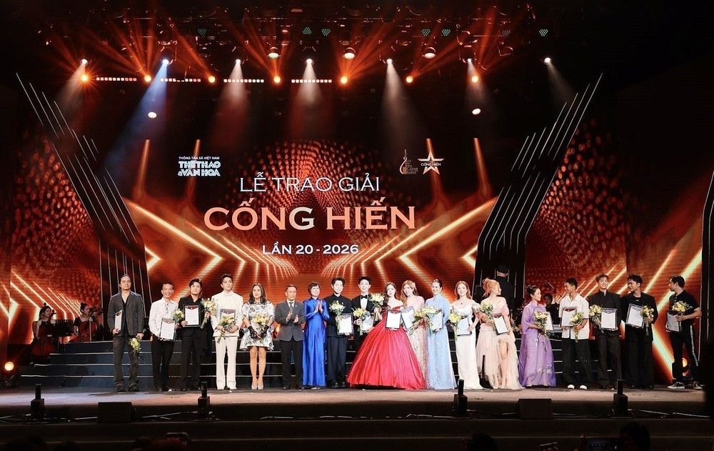Lễ trao giải Cống hiến lần 20 - 2026: Một "từ trường" tỏa rực của những sáng tạo bứt phá - Ảnh 1. Lễ trao giải Cống hiến lần 20 - 2026: Một "từ trường" tỏa rực của những sáng tạo bứt phá - Ảnh 1.
