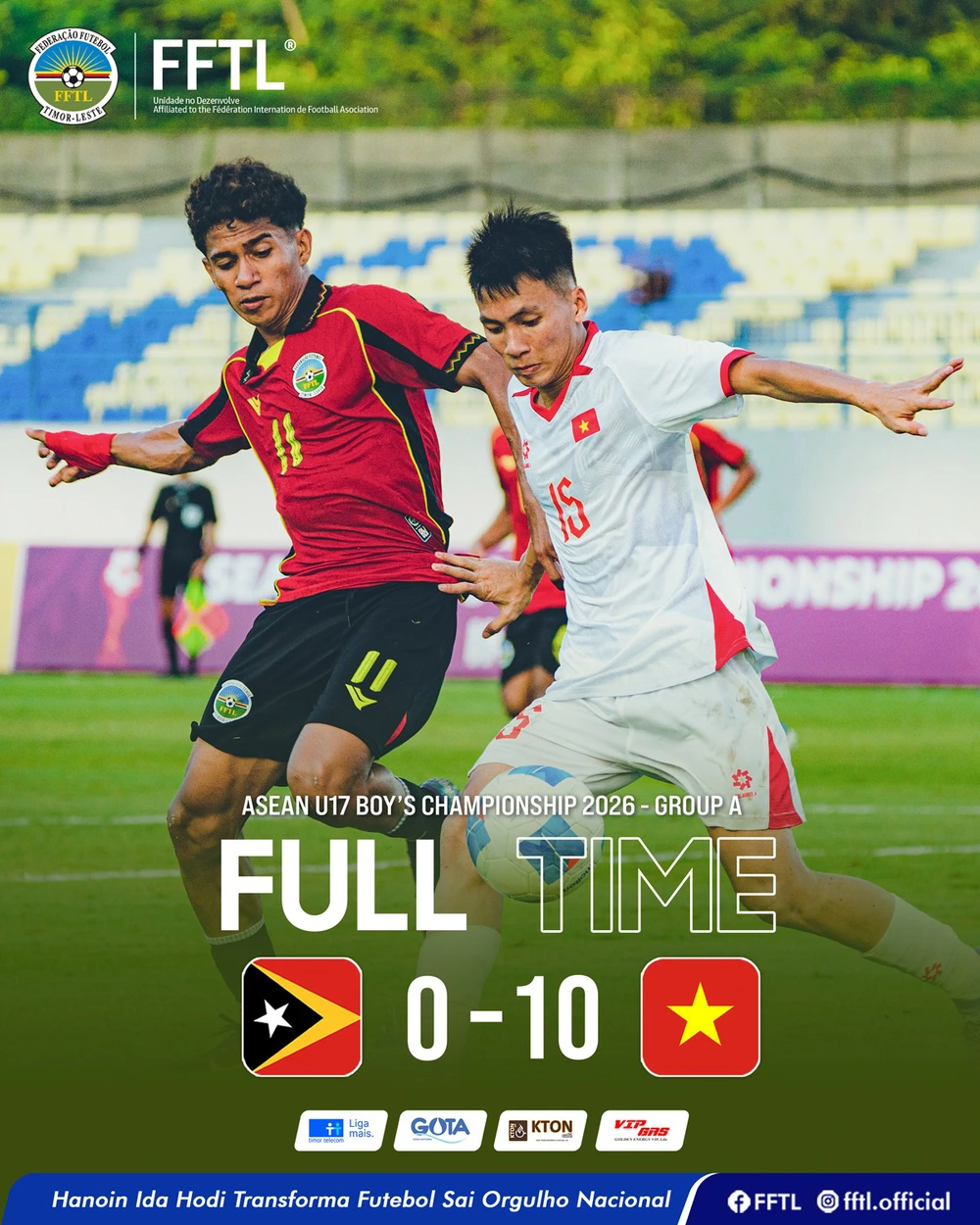 Hai cầu thủ có hat-trick, U17 Việt Nam thắng 10-0 ở giải Đông Nam Á - Ảnh 1.
