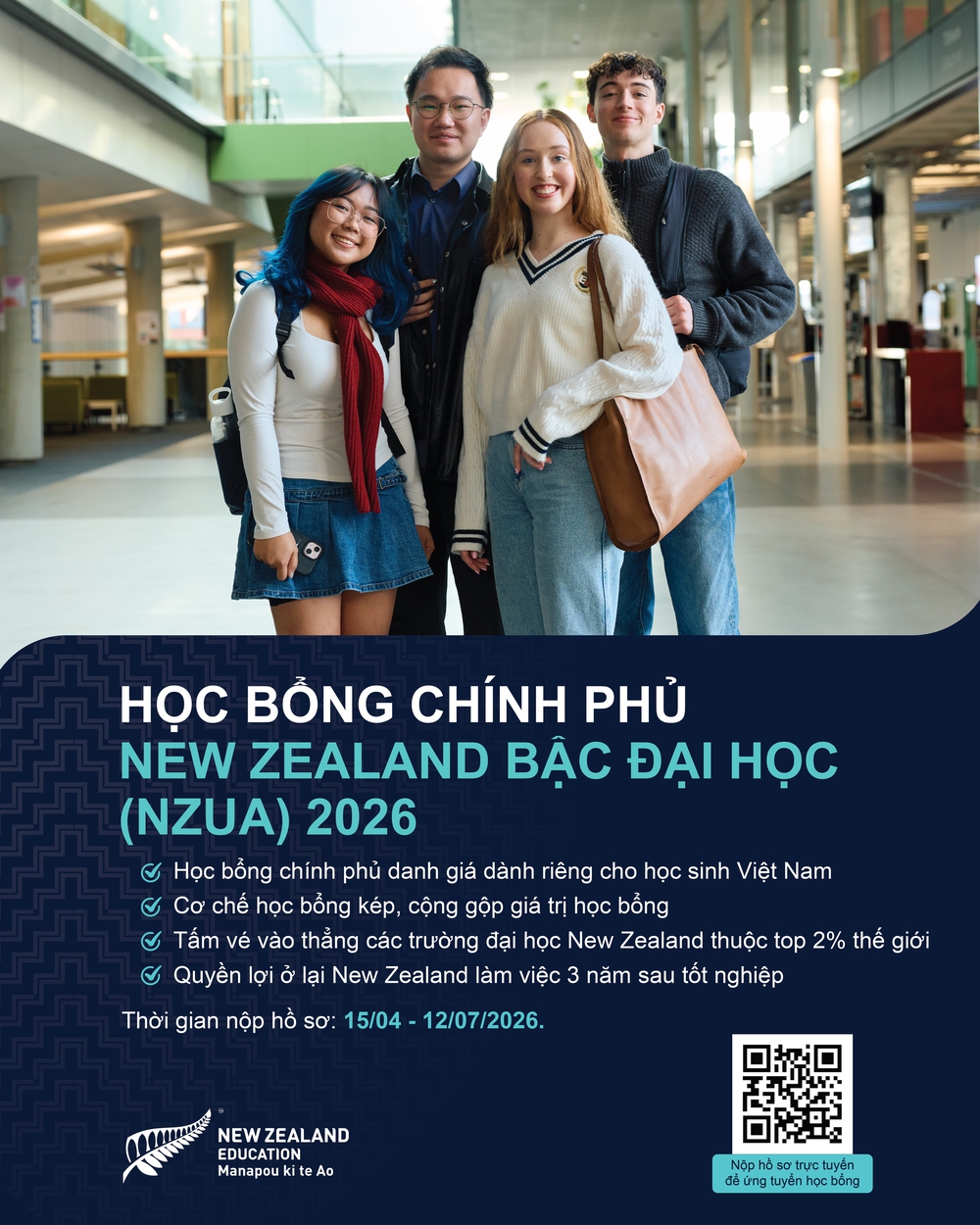 Học bổng Chính phủ New Zealand bậc Đại học (NZUA) khởi động mùa mới - Ảnh 1.