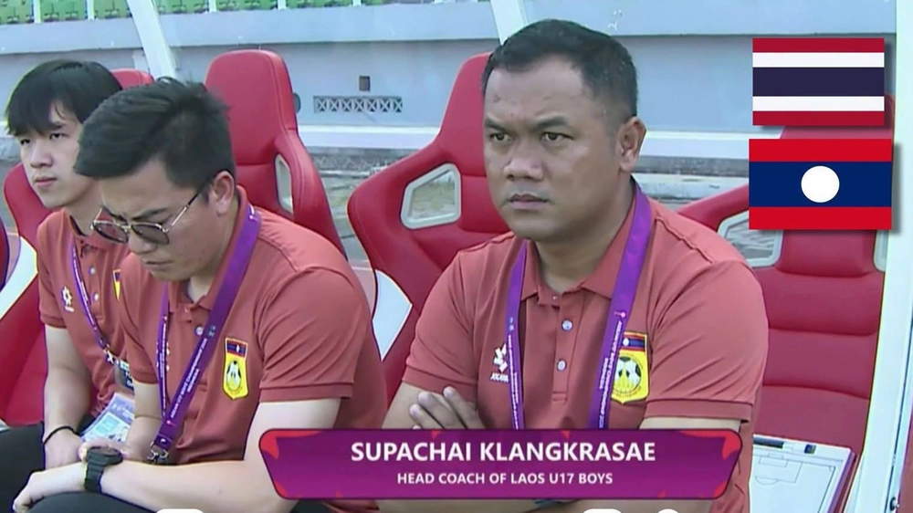 HLV người Thái Lan dẫn dắt U17 Lào thắng "Voi chiến", tạo địa chấn ở giải Đông Nam Á - Ảnh 1.