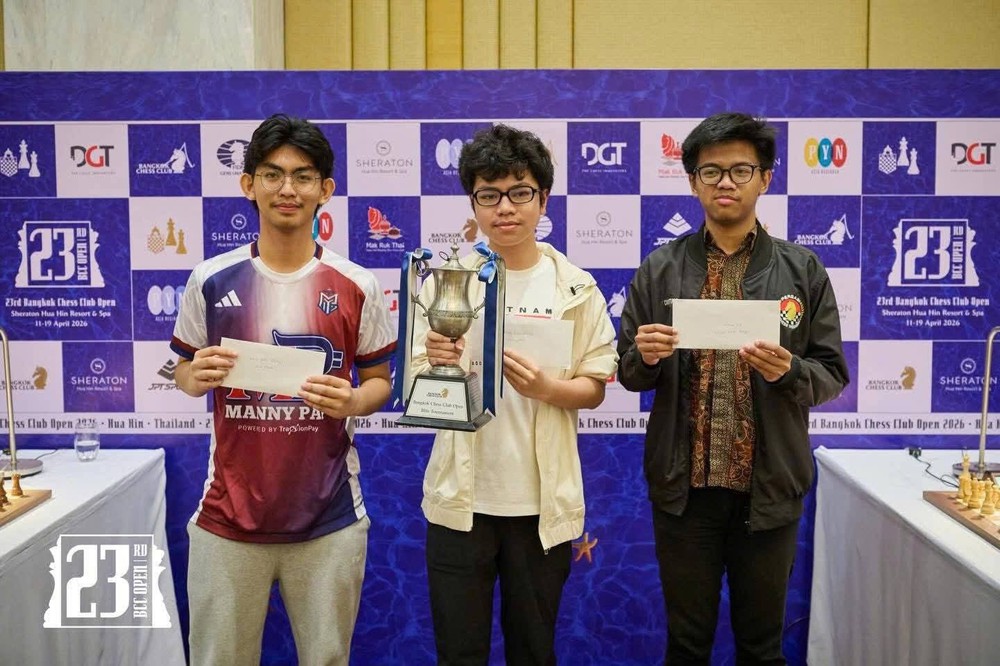 Tin nóng thể thao tối 19/4: Kỳ thủ Việt Nam đoạt chức vô địch ở Thái Lan  - Ảnh 1.