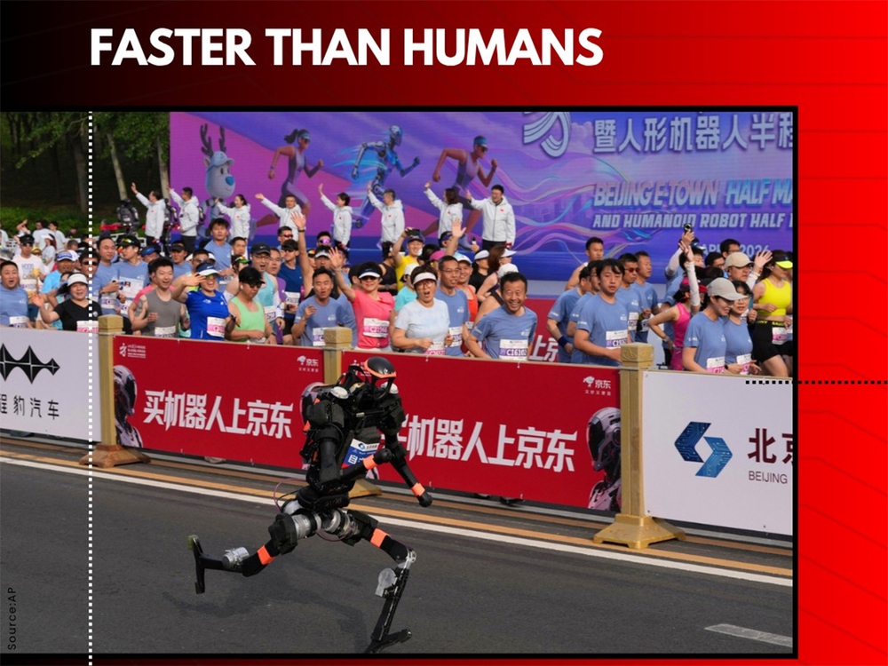 Robot hình người phá sâu kỷ lục thế giới half marathon của Jacob Kiplimo: Ngôi sao thể thao của thời đại AI - Ảnh 1.