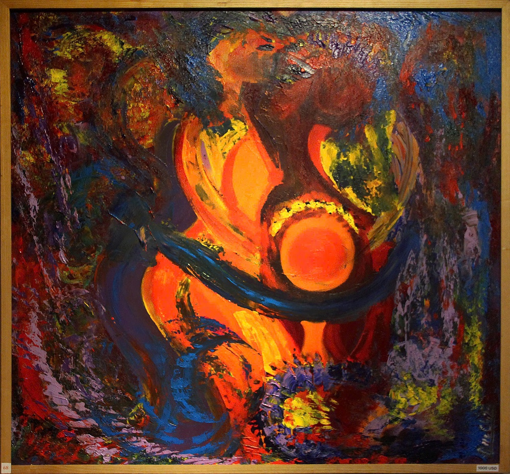 Những nhân vật bước ra từ tranh trong triển lãm Tương giao 2 của Họa sĩ Quế Chi - Ảnh 14.