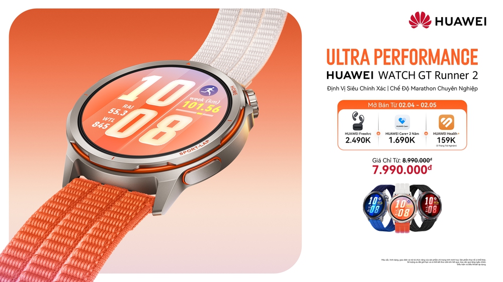 Huawei mở bán WATCH GT Runner 2, hé lộ loạt thiết bị mới trong tháng 4 - Ảnh 1.