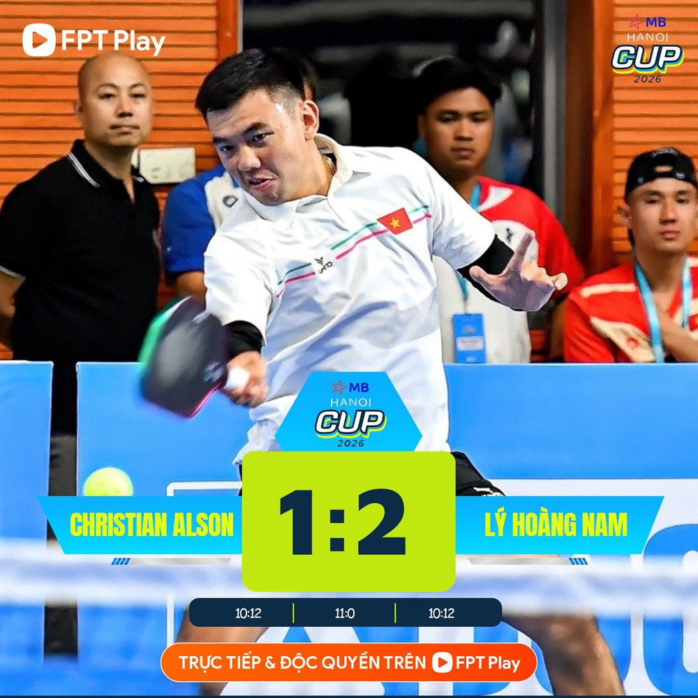 Lý Hoàng Nam chấn thương vẫn thi đấu kiên cường, đánh bại đối thủ Top 4 pickleball thế giới - Ảnh 1.