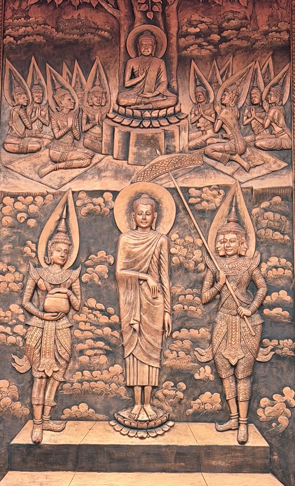 Chùa Hàng Còng, ngôi chùa màu hồng độc đáo ở An Giang - Ảnh 7.