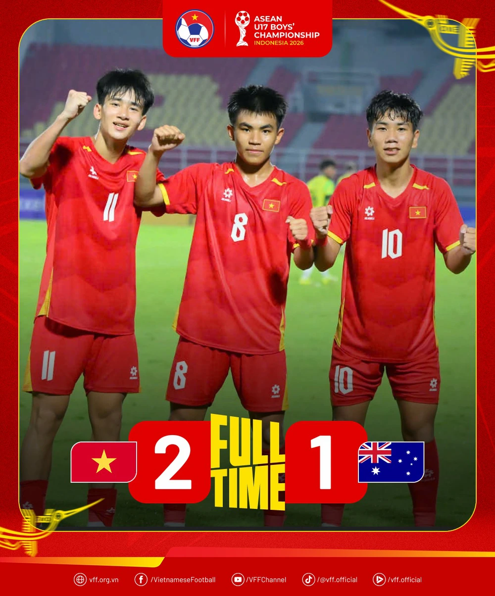 Thắng Australia, U17 Việt Nam đoạt vé vào chung kết giải Đông Nam Á - Ảnh 1.