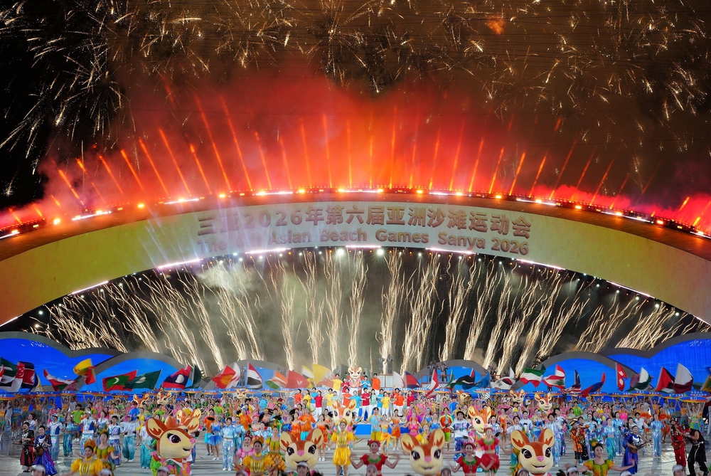 Lễ khai mạc Đại hội Thể thao Bãi biển châu Á 2026: Rực rỡ trong đêm hội của biển và bầu trời - Ảnh 18.