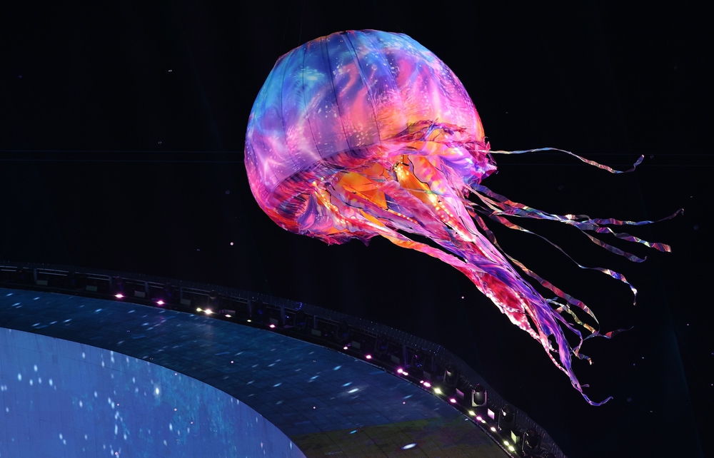 Lễ khai mạc Đại hội Thể thao Bãi biển châu Á 2026: Rực rỡ trong đêm hội của biển và bầu trời - Ảnh 5.