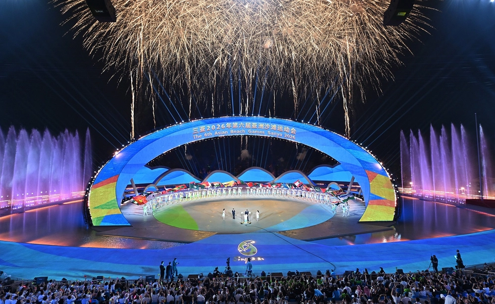 Lễ khai mạc Đại hội Thể thao Bãi biển châu Á 2026: Rực rỡ trong đêm hội của biển và bầu trời - Ảnh 20.