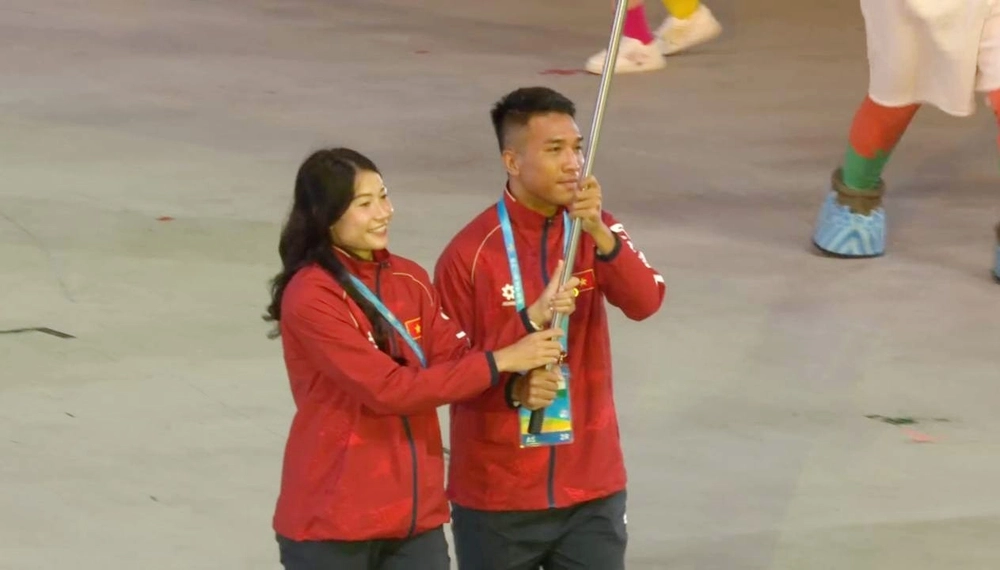 Chùm ảnh: Đoàn Thể thao Việt Nam rạng rỡ tại lễ khai mạc Đại hội Thể thao Bãi biển châu Á 2026 - Ảnh 9.