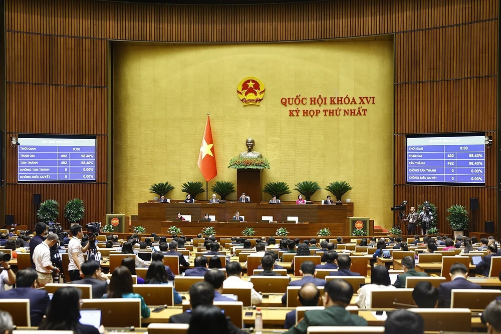 Quốc hội biểu quyết thông qua các nghị quyết và luật - Ảnh 4.