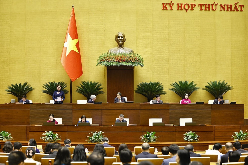 Quốc hội biểu quyết thông qua các nghị quyết và luật - Ảnh 1.