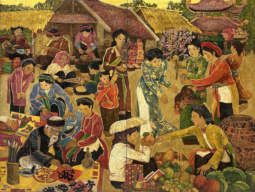 Họa sĩ Trần Nguyên Dũng - Một cuộc đời rực rỡ trong tranh - Ảnh 14.