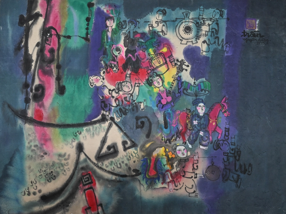 Họa sĩ Trần Nguyên Dũng - Một cuộc đời rực rỡ trong tranh - Ảnh 13.