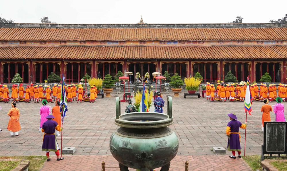 Tái hiện Lễ “Cung tiến kỳ hoa dị thảo” trong Đại Nội Huế - Ảnh 7.