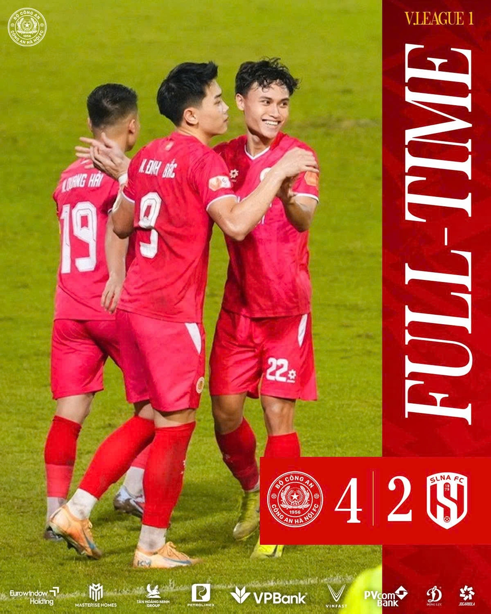 Đình Bắc lập hat-trick, CAHN thắng dễ SLNA để củng cố ngôi đầu V-League - Ảnh 1.