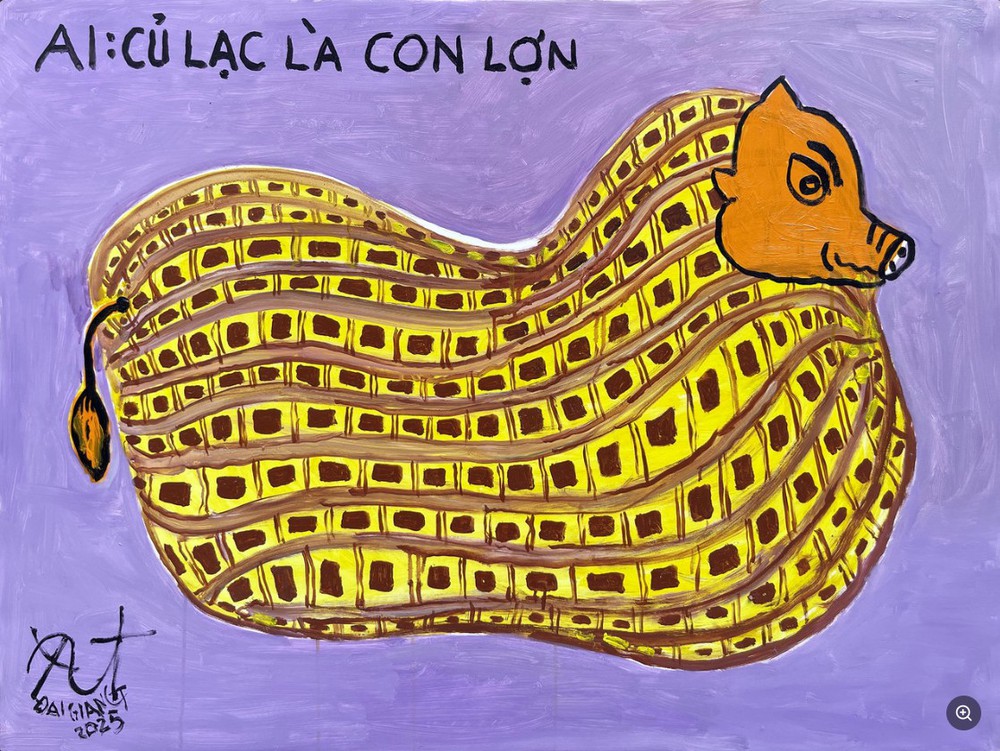 Họa sĩ Nguyễn Đại Giang: Đối thoại giữa ký ức và kỷ nguyên AI bằng "Nghệ thuật Đảo ngược" - Ảnh 4.