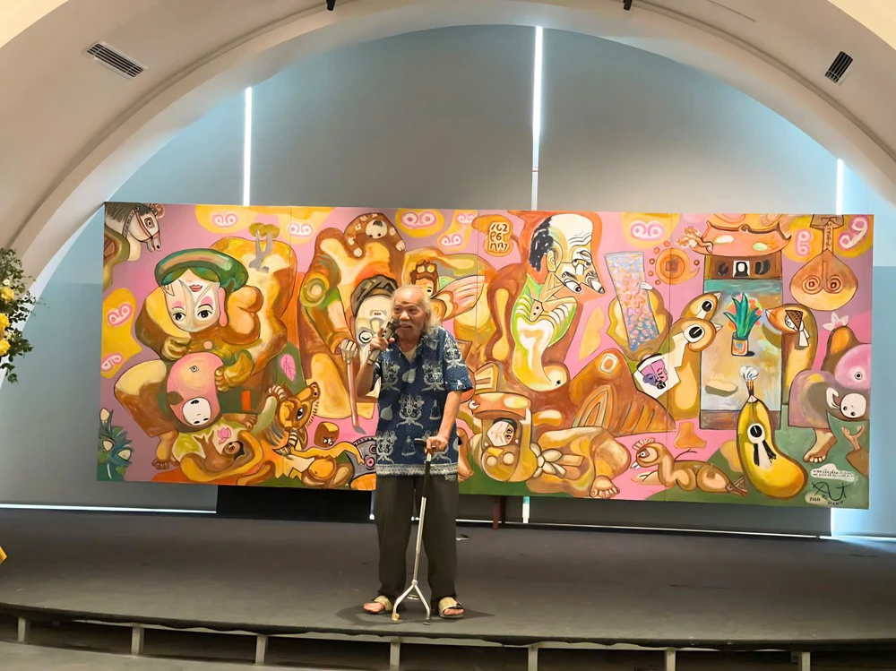 Họa sĩ Nguyễn Đại Giang: Đối thoại giữa ký ức và kỷ nguyên AI bằng "Nghệ thuật Đảo ngược" - Ảnh 1.