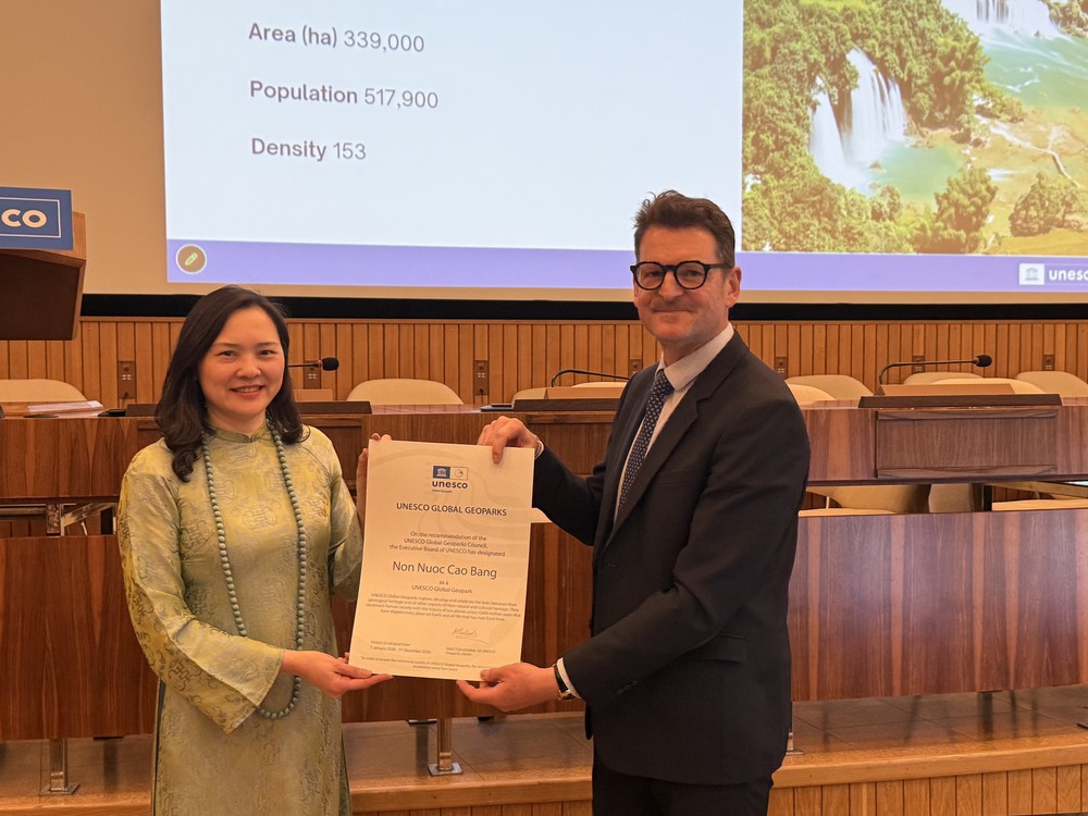 UNESCO tiếp tục vinh danh Công viên địa chất toàn cầu Non nước Cao Bằng - Ảnh 2.